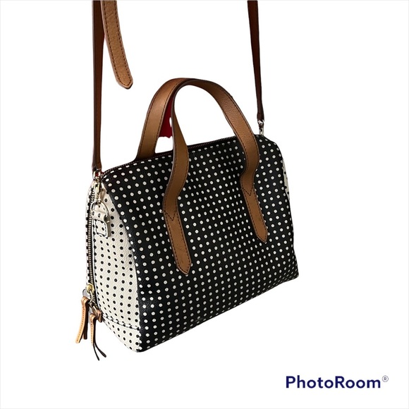 Fossil Sydney Polka Dot Satchel - Picture 3 of 15